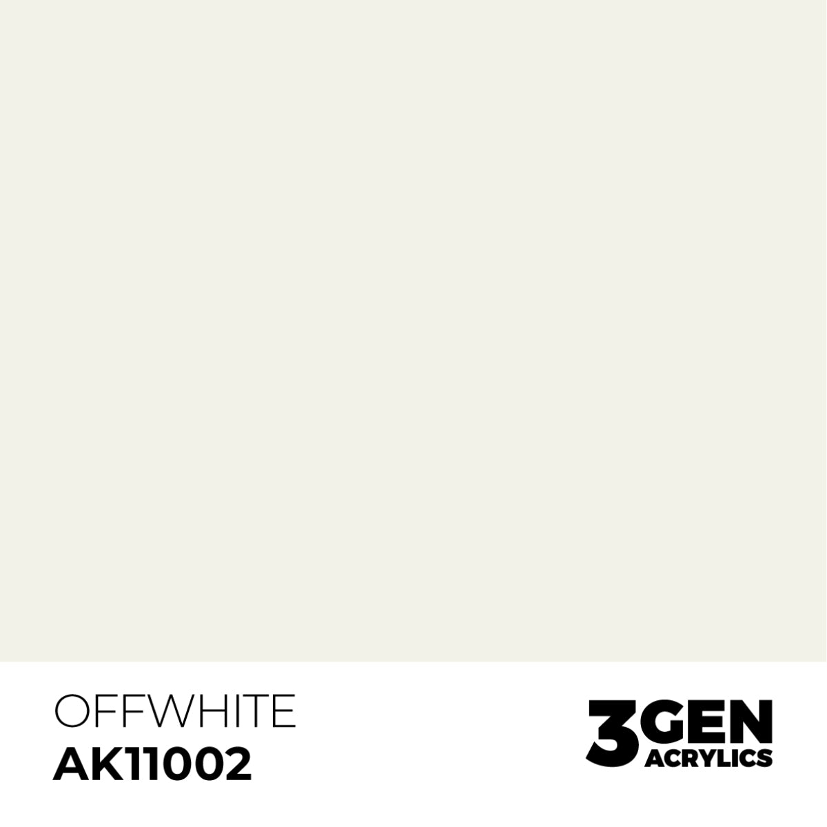 AK Interactive Acrylic Paint 3GEN - OFFWHITE