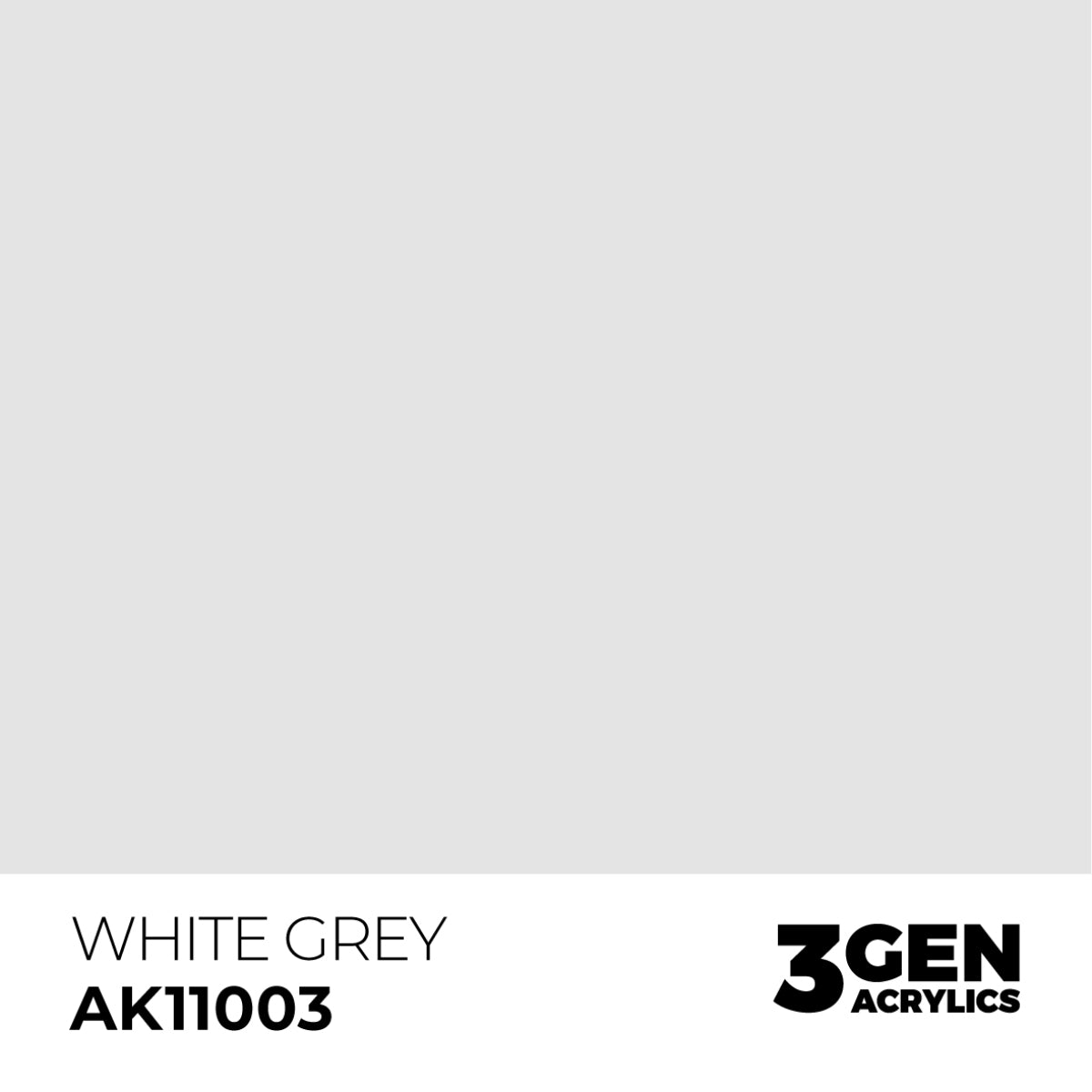 AK Interactive Acrylic Paint 3GEN - WHITE GREY