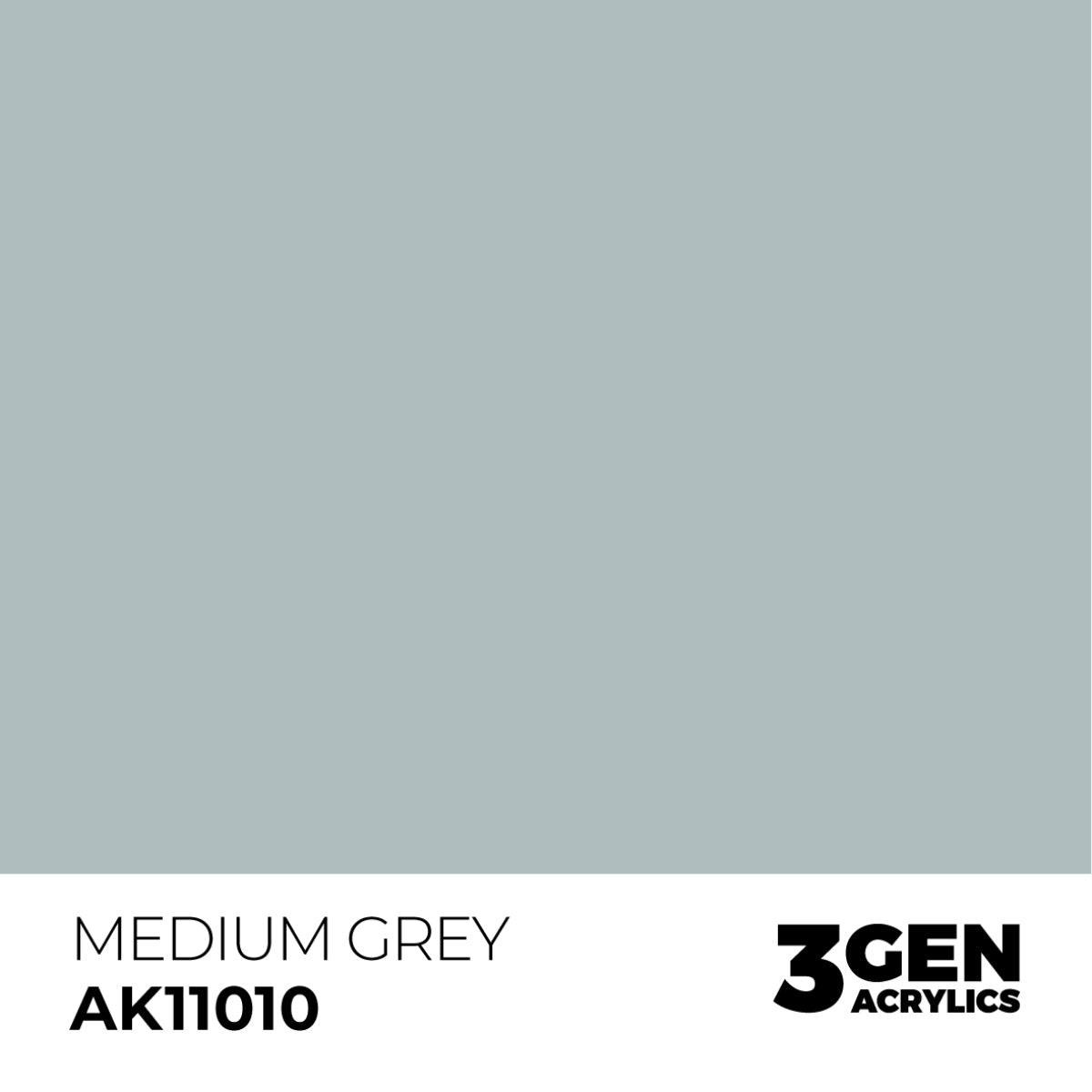 AK Interactive Acrylic Paint 3GEN - MEDIUM GREY