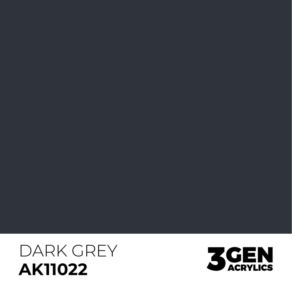 AK Interactive Acrylic Paint 3GEN - DARK GREY