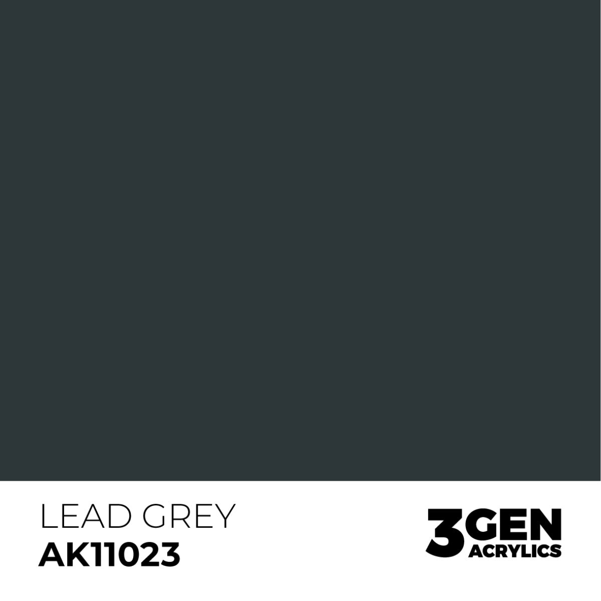 AK Interactive Acrylic Paint 3GEN - LEAD GREY