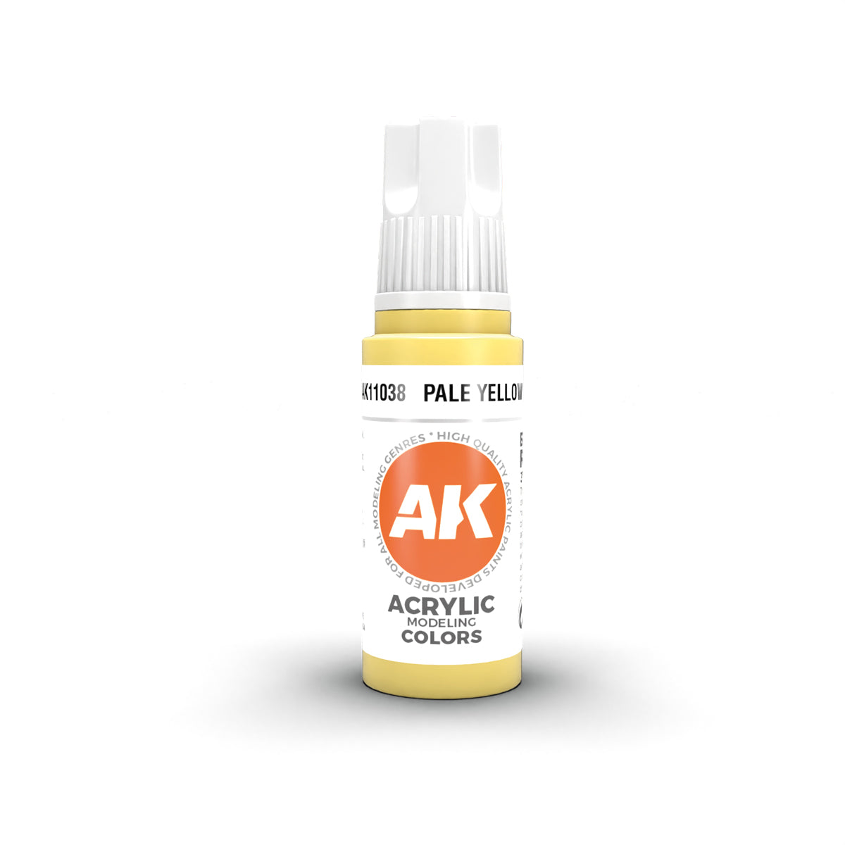 AK Interactive Acrylic Paint 3GEN - PALE YELLOW