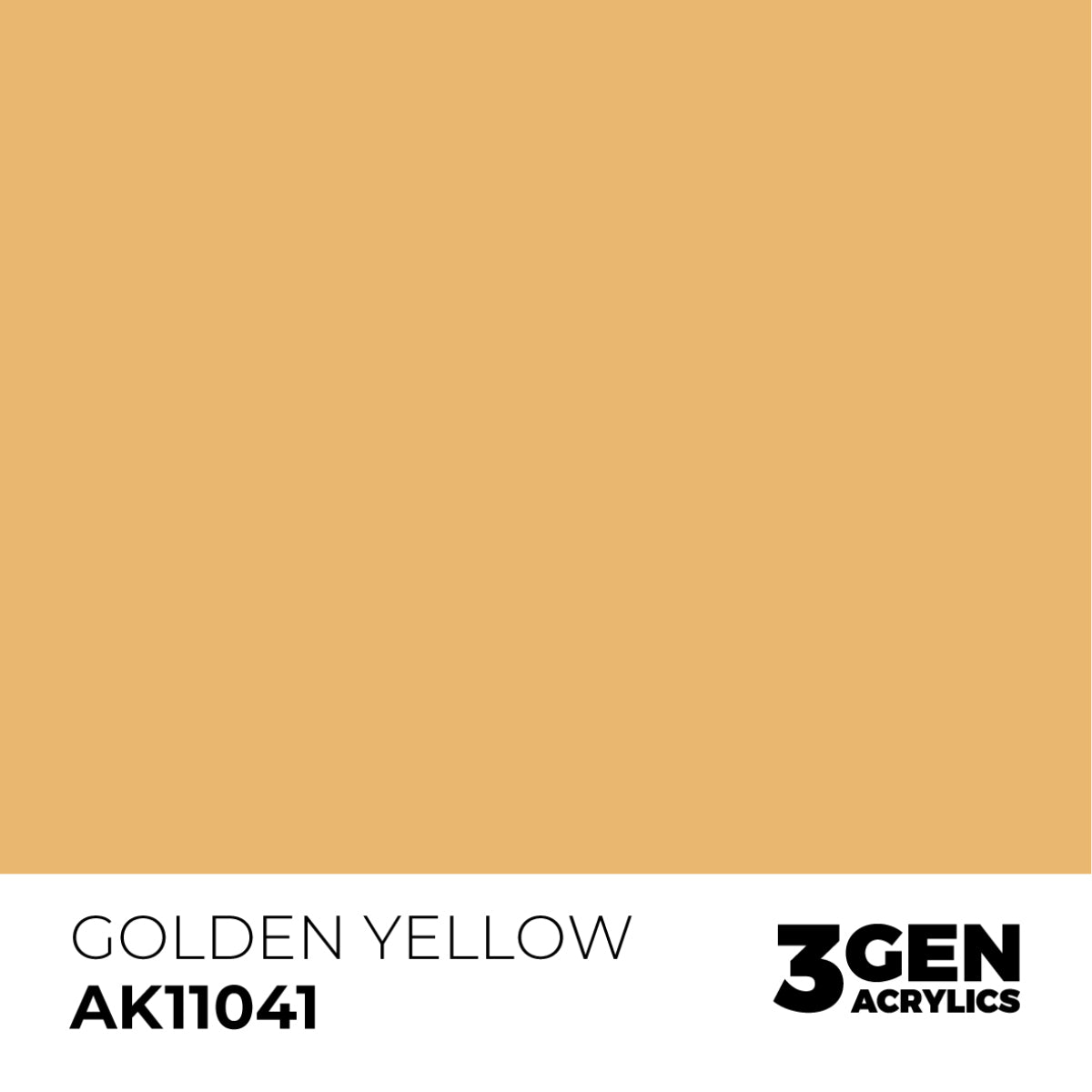 AK Interactive Acrylic Paint 3GEN - GOLDEN YELLOW