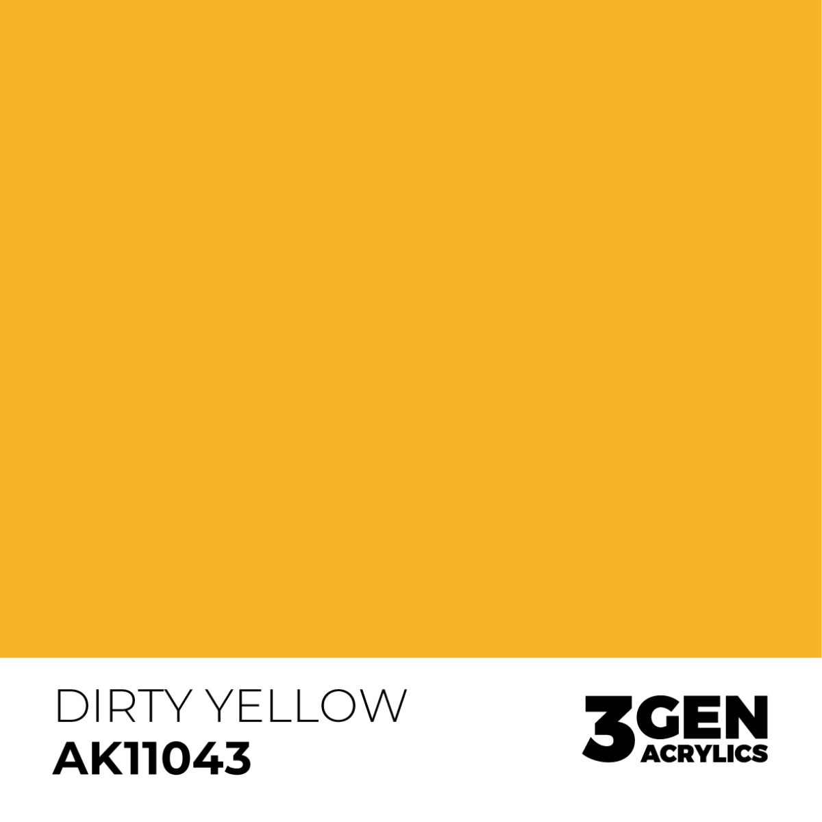 AK Interactive Acrylic Paint 3GEN - DIRTY YELLOW