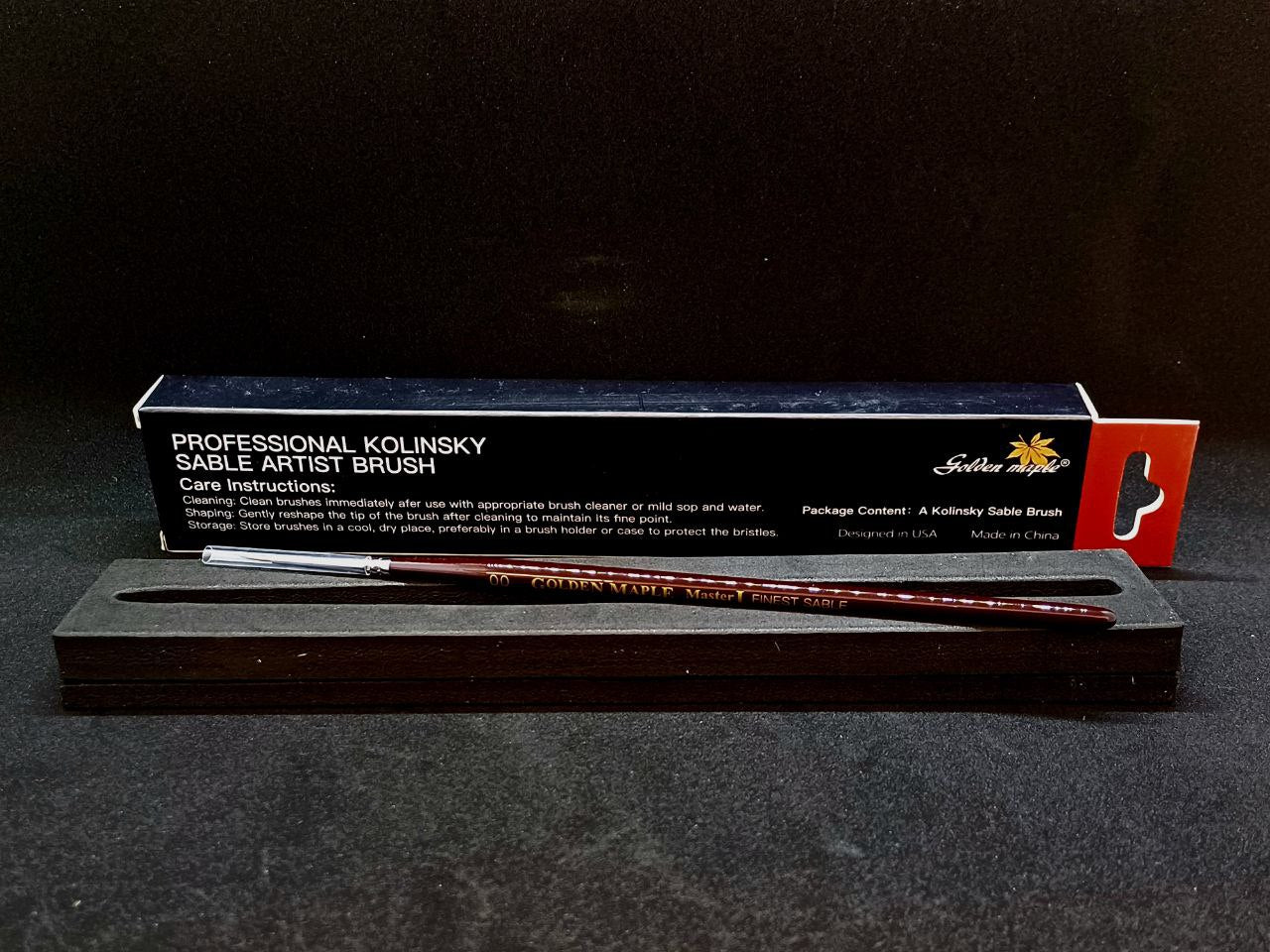 Size 00 Master I Kolinsky Sable Brush from Golden Maple