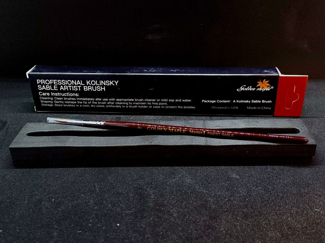 Size 2 Master Ⅰ Kolinsky Sable Brush from Golden Maple