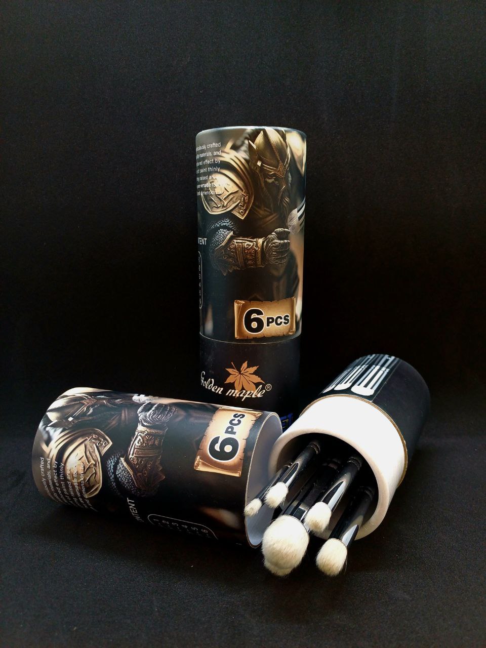 6pcs Dry Brush Golden Maple Set