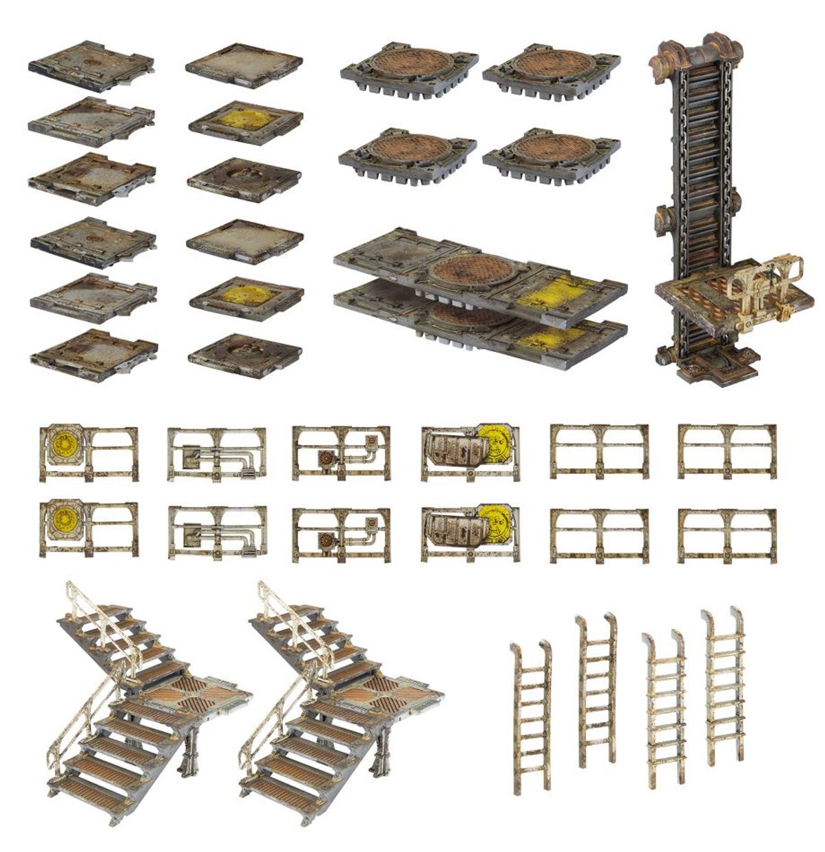 Warhammer 40K - NECROMUNDA ZONE MORTALIS PLATFORMS AND STAIRS