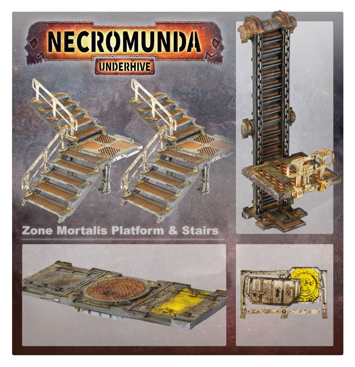 Warhammer 40K - NECROMUNDA ZONE MORTALIS PLATFORMS AND STAIRS