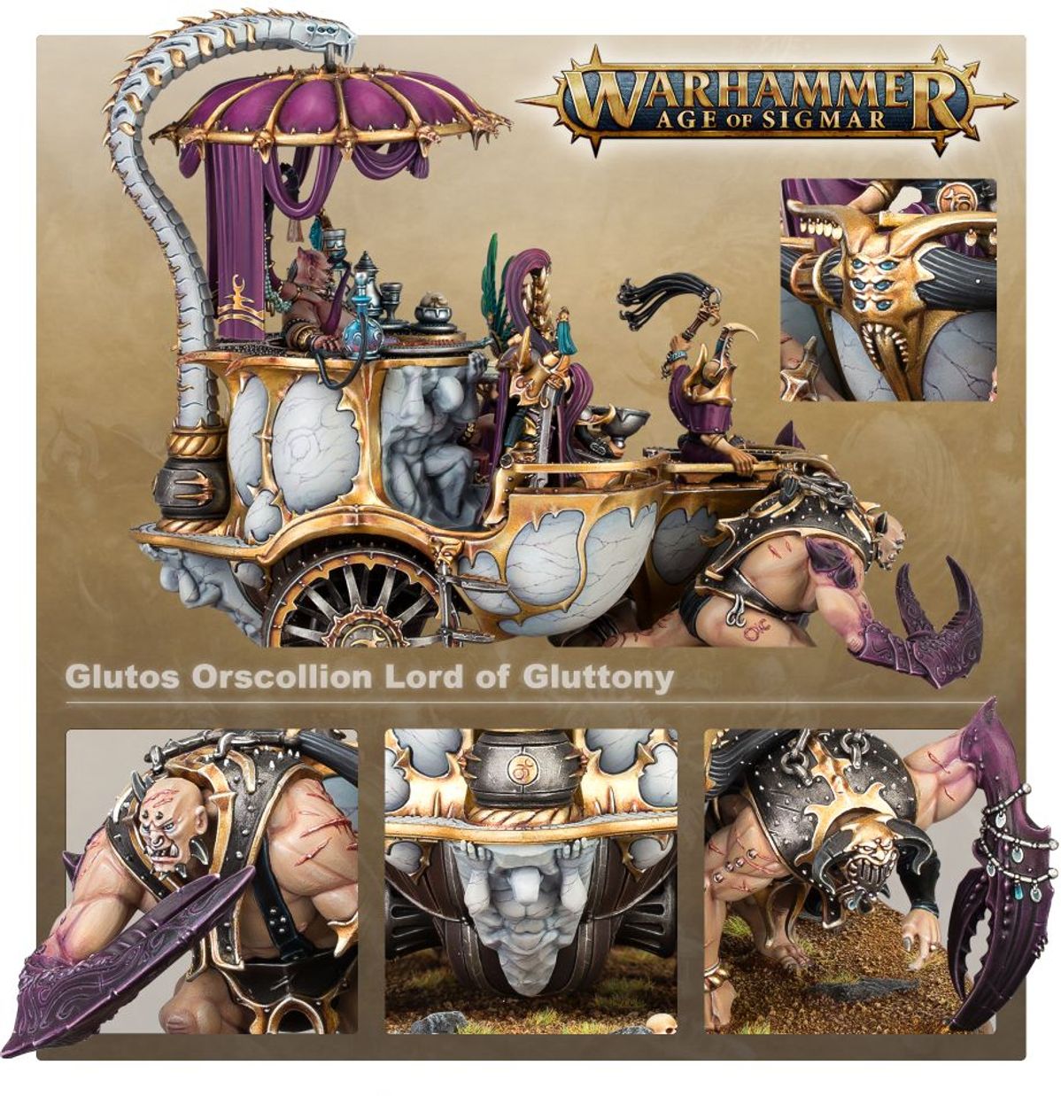Age of Sigmar - GLUTOS ORSCOLLION, LORD OF GLUTTONY
