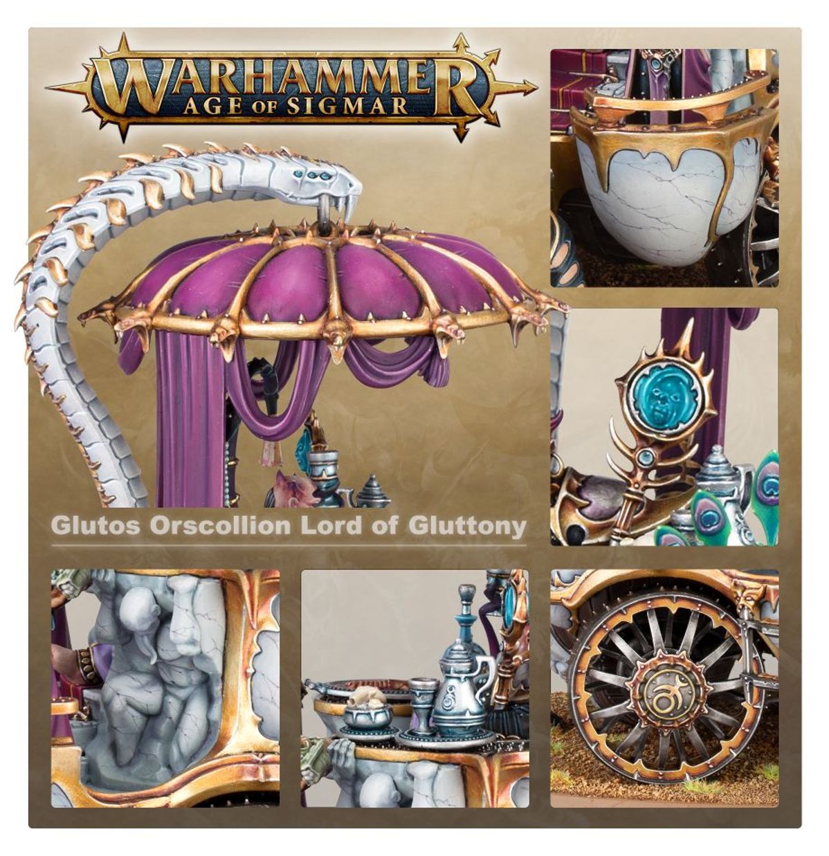 Age of Sigmar - GLUTOS ORSCOLLION, LORD OF GLUTTONY