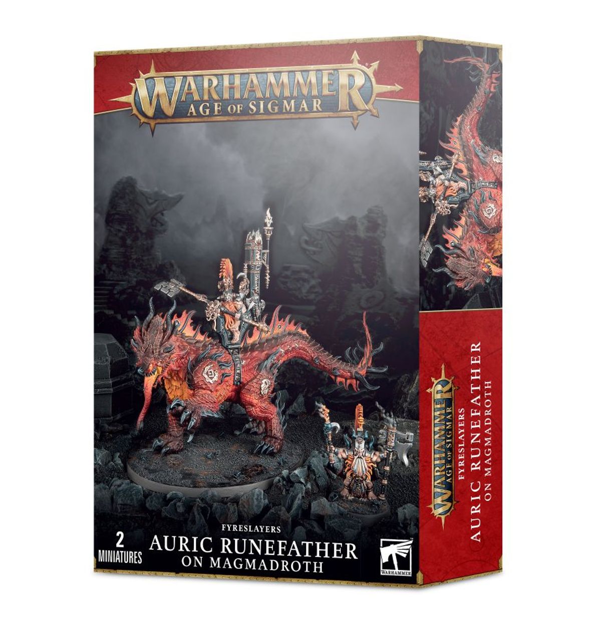 Age of Sigmar - AURIC RUNESMITER ON MAGMADROTH