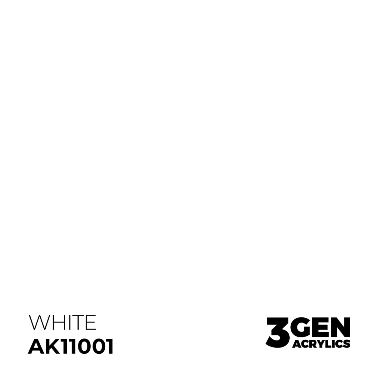 AK Interactive Acrylic Paint 3GEN - WHITE