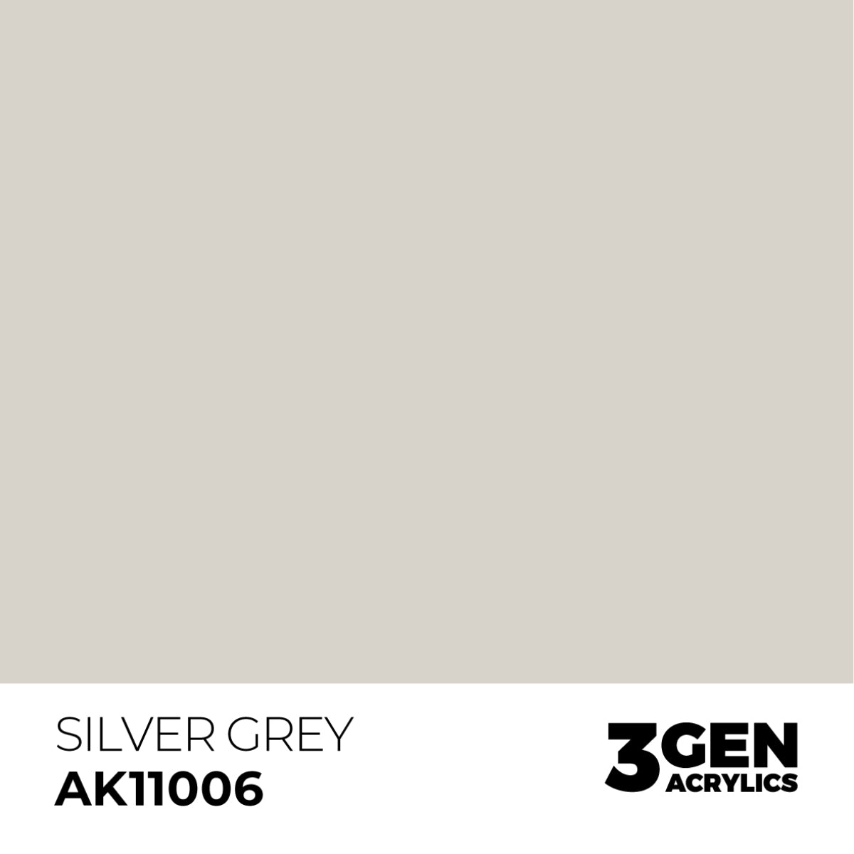 AK Interactive Acrylic Paint 3GEN - SILVER GREY