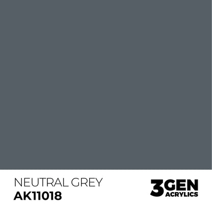 AK Interactive Acrylic Paint 3GEN - NEUTRAL GREY