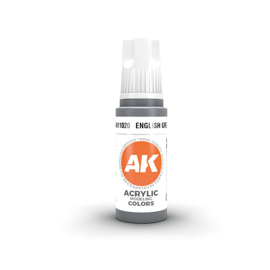 AK Interactive Acrylic Paint 3GEN - ENGLISH GREY