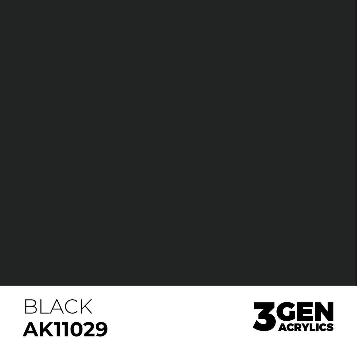 AK Interactive Acrylic Paint 3GEN - BLACK