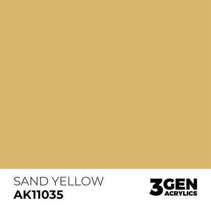 AK Interactive Acrylic Paint 3GEN - SAND YELLOW