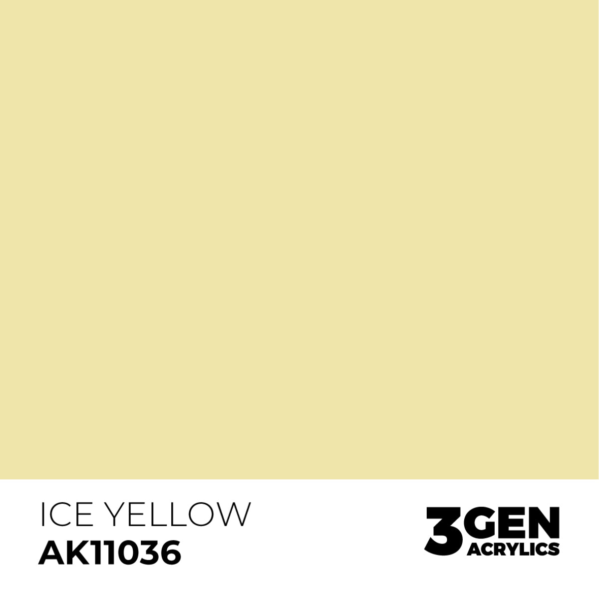 AK Interactive Acrylic Paint 3GEN - ICE YELLOW