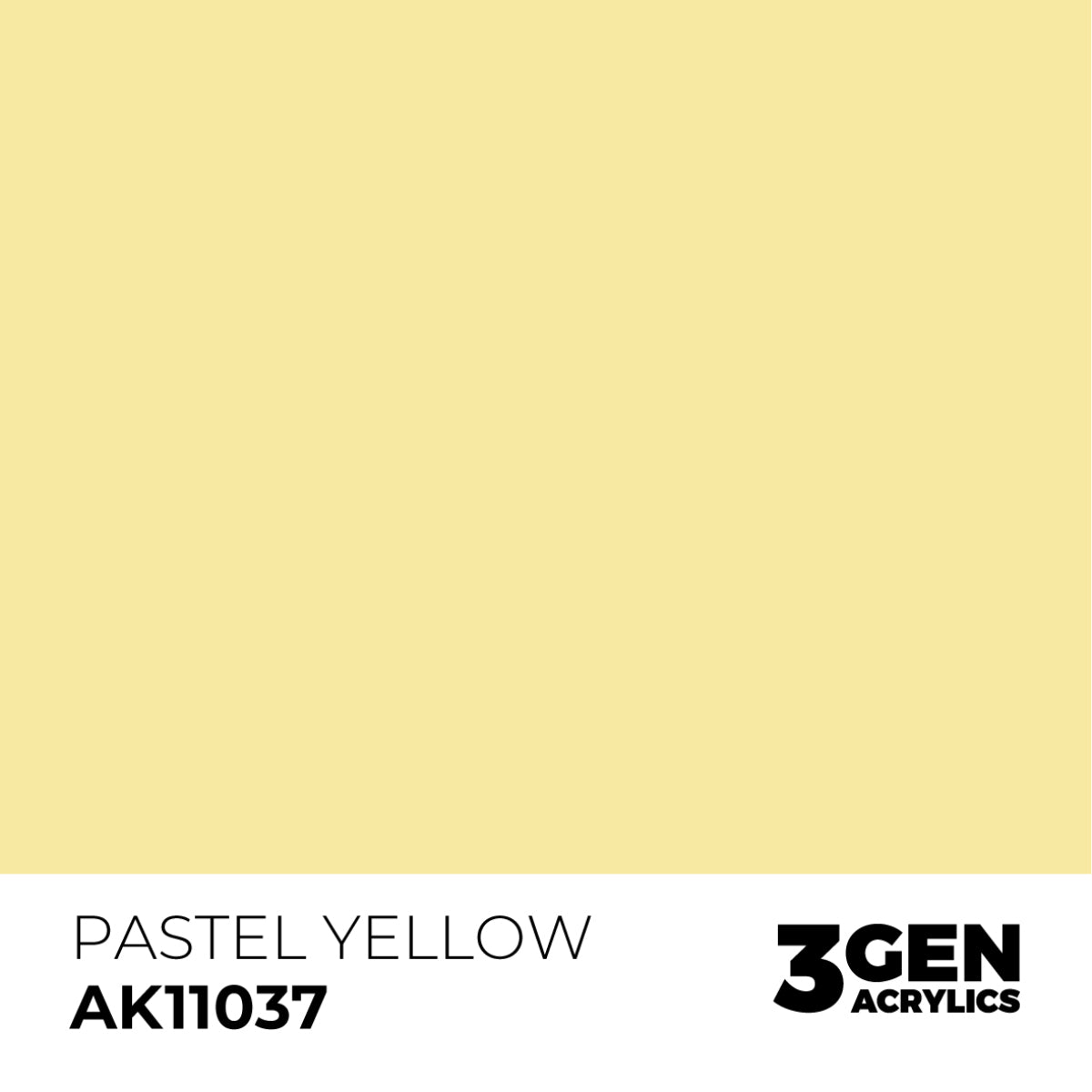 AK Interactive Acrylic Paint 3GEN - PASTEL YELLOW