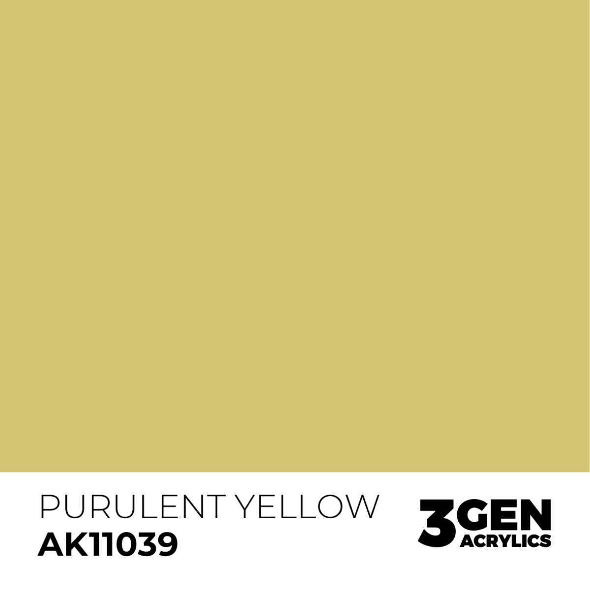 AK Interactive Acrylic Paint 3GEN - PURULENT YELLOW