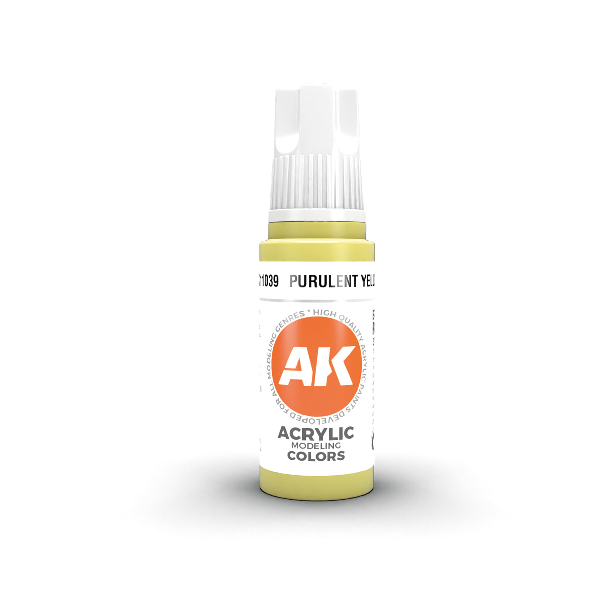 AK Interactive Acrylic Paint 3GEN - PURULENT YELLOW