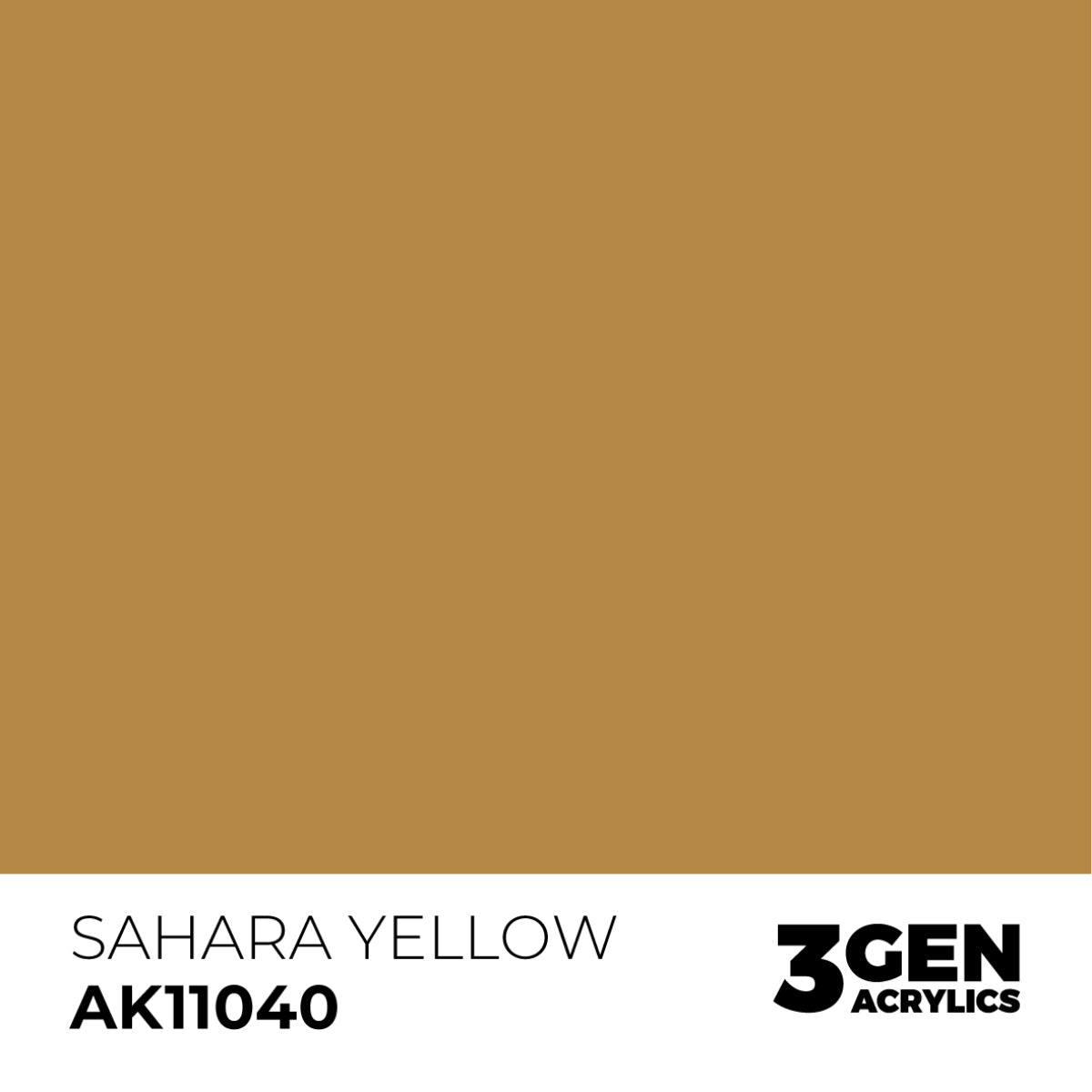 AK Interactive Acrylic Paint 3GEN - SAHARA YELLOW