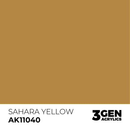 AK Interactive Acrylic Paint 3GEN - SAHARA YELLOW