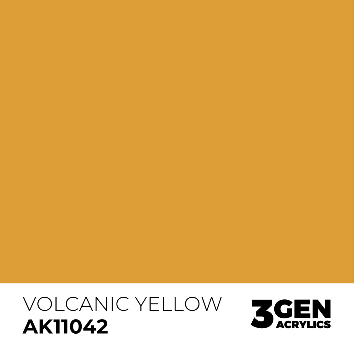 AK Interactive Acrylic Paint 3GEN - VOLCANIC YELLOW