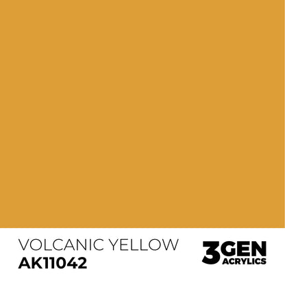 AK Interactive Acrylic Paint 3GEN - VOLCANIC YELLOW
