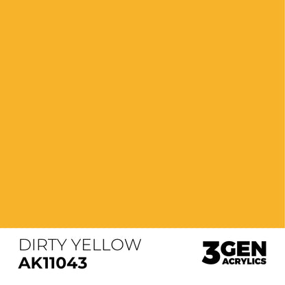 AK Interactive Acrylic Paint 3GEN - DIRTY YELLOW