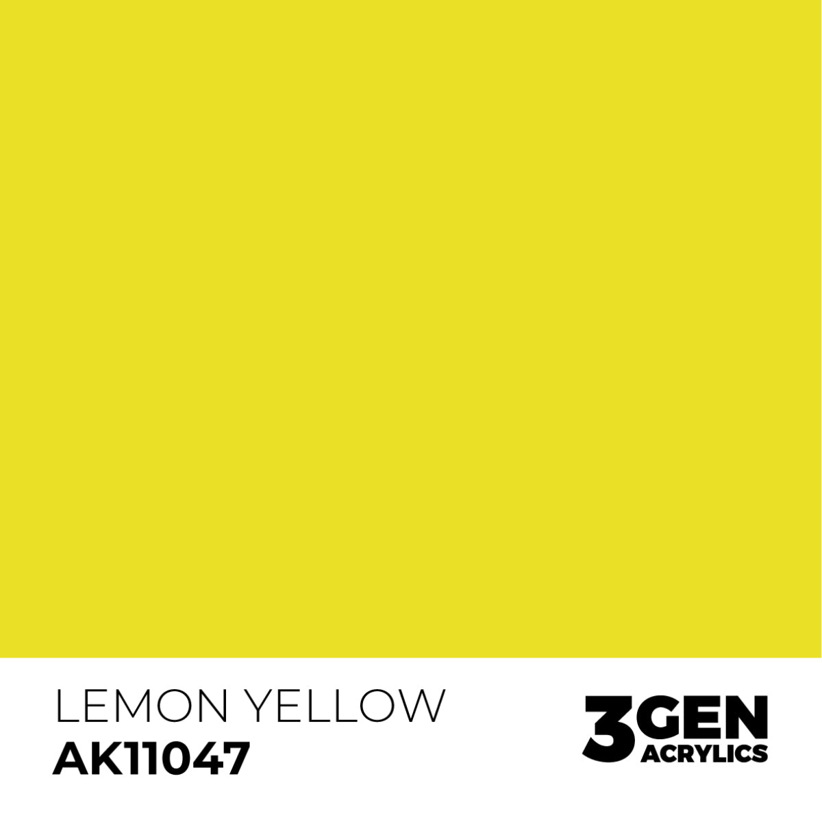 AK Interactive Acrylic Paint 3GEN - LEMON YELLOW