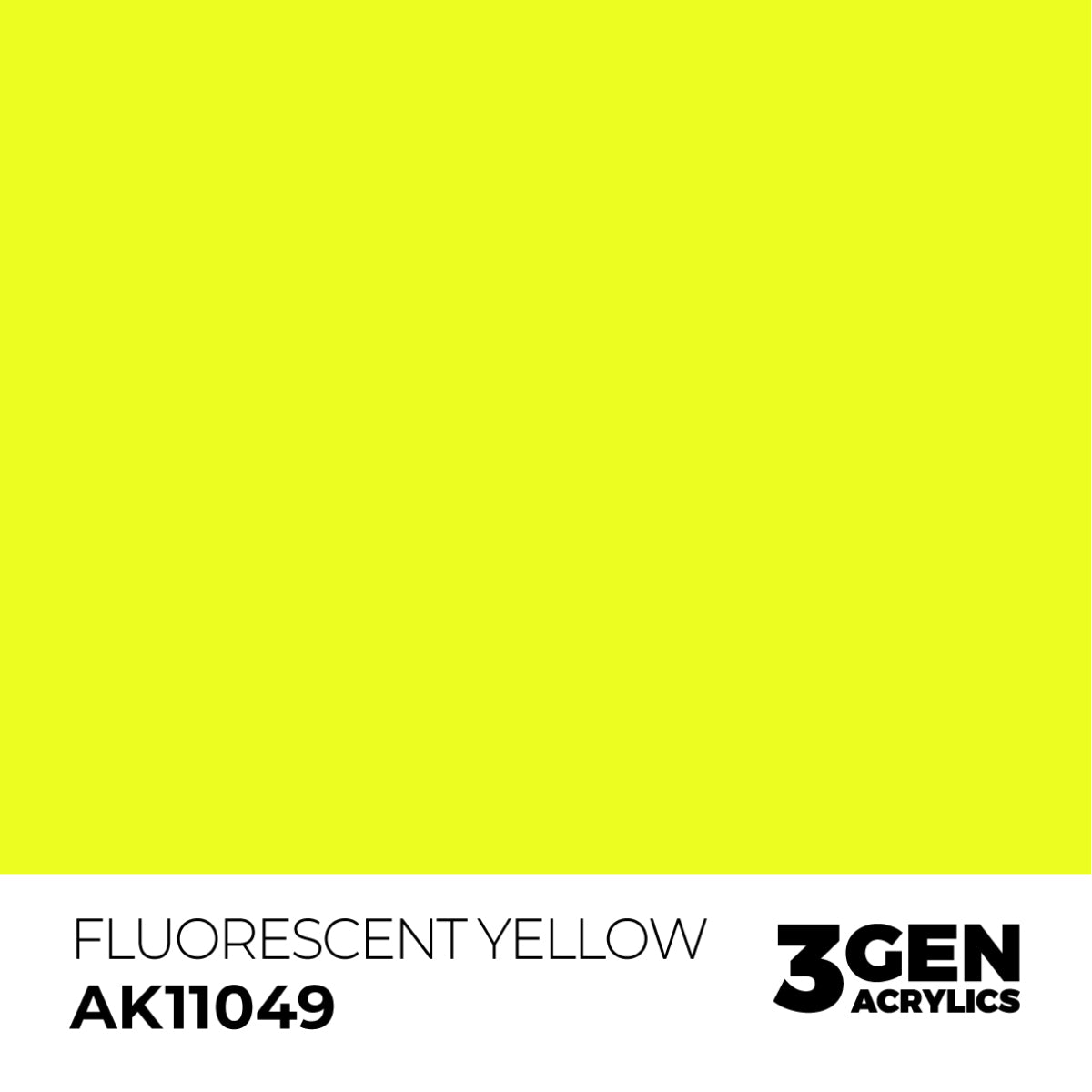 AK Interactive Acrylic Paint 3GEN - FLUORESCENT YELLOW