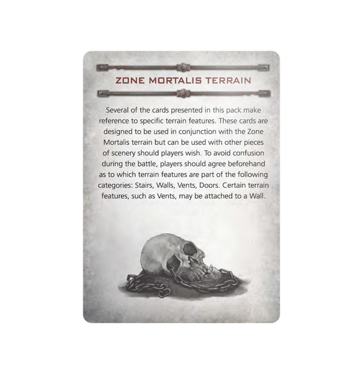 Warhammer 40K - NECROMUNDA: ZONE MORTALIS GANG TACTICS CARDS