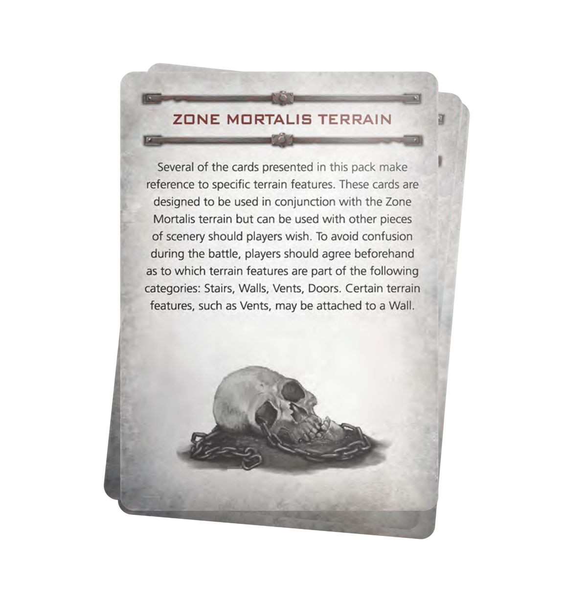 Warhammer 40K - NECROMUNDA: ZONE MORTALIS GANG TACTICS CARDS
