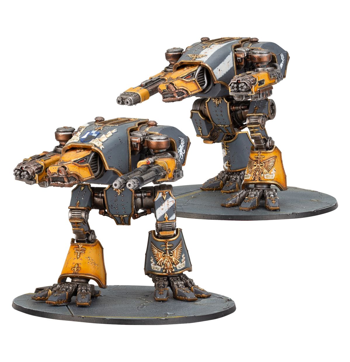 The Horus Heresy - LEGIONS IMPERIALIS: WARHOUND SCOUT TITANS WITH TURBO-LASER DESTRUCTORS AND VULCAN MEGA-BOLTERS