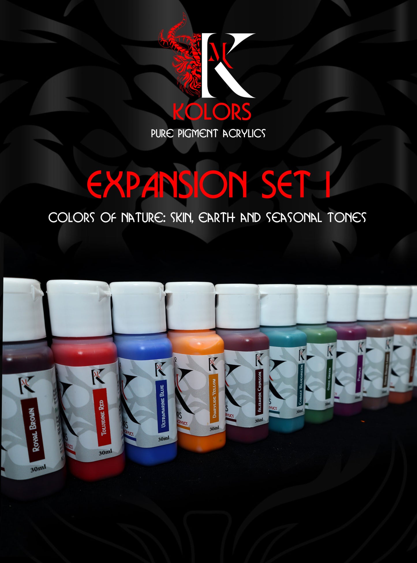 Kimera Kolors PURE PIGMENTS EXPANSION SET: Colors of Nature