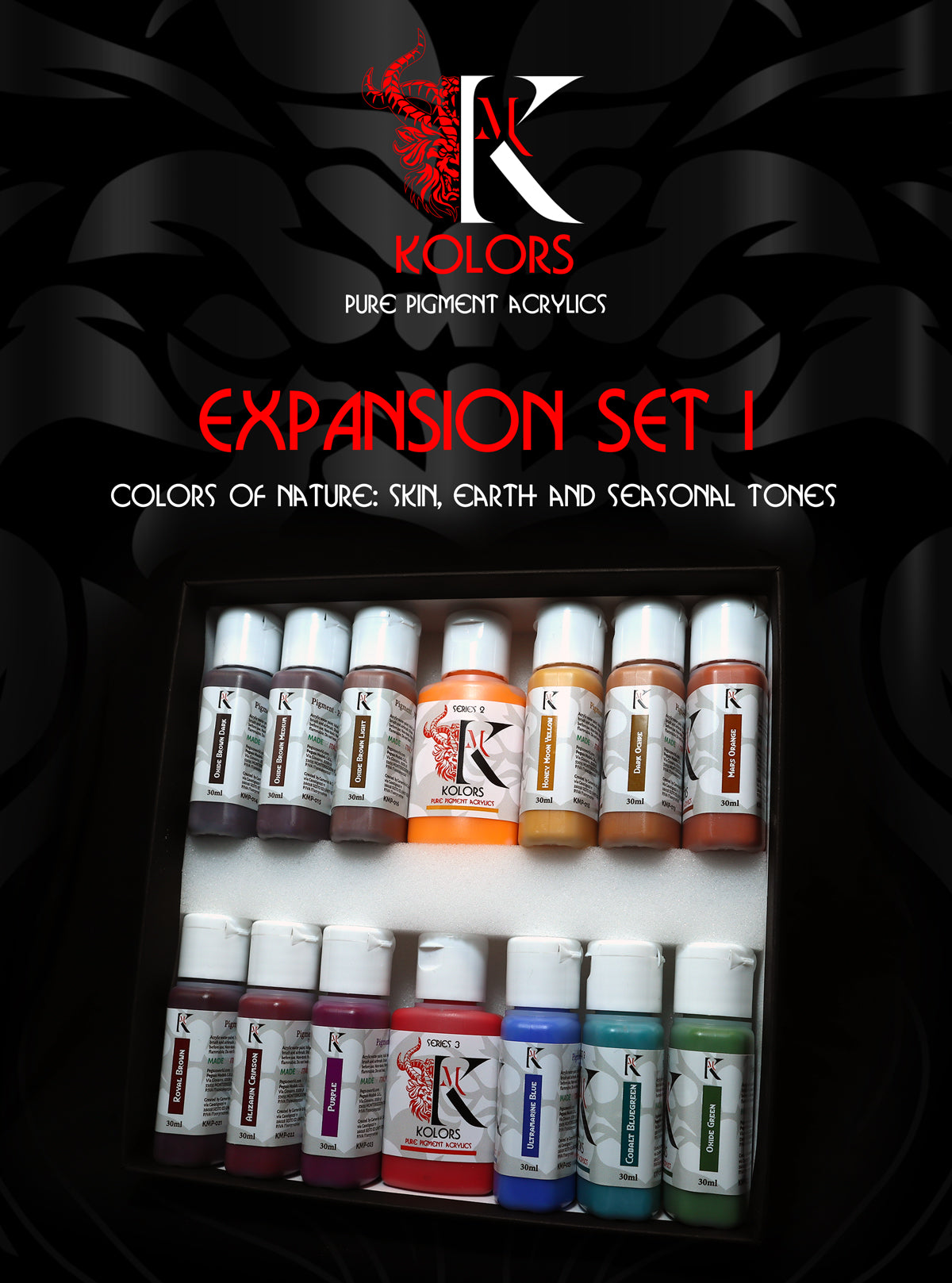 Kimera Kolors PURE PIGMENTS EXPANSION SET: Colors of Nature