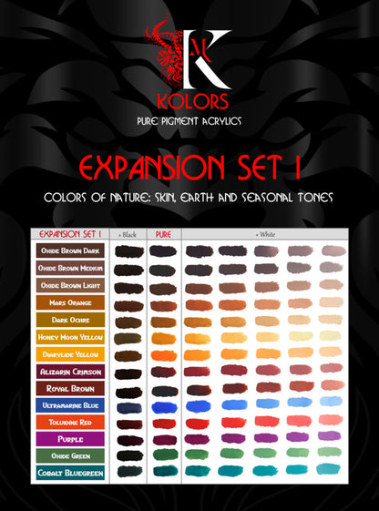 Kimera Kolors PURE PIGMENTS EXPANSION SET: Colors of Nature