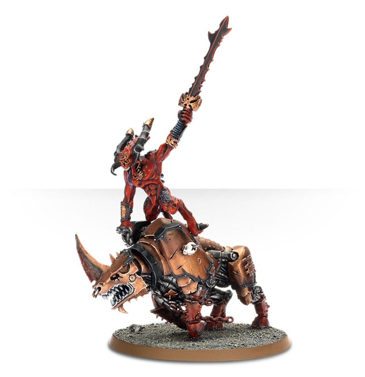 Warhammer 40K - SKULLMASTER, HERALD OF KHORNE ON JUGGERNAUT