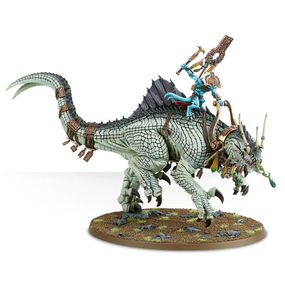 Age of Sigmar - SKINK ORACLE ON TROGLODON