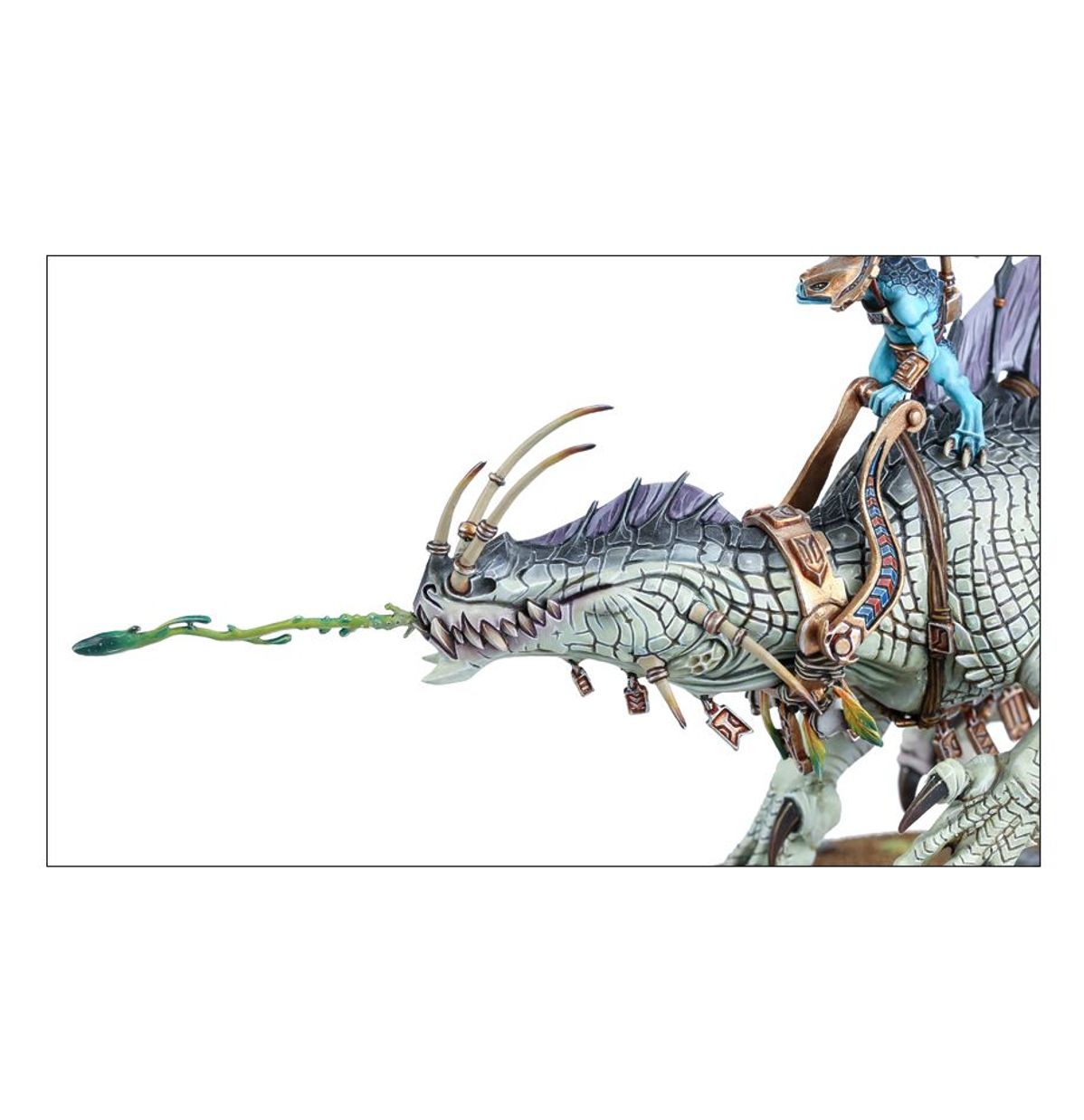 Age of Sigmar - SKINK ORACLE ON TROGLODON