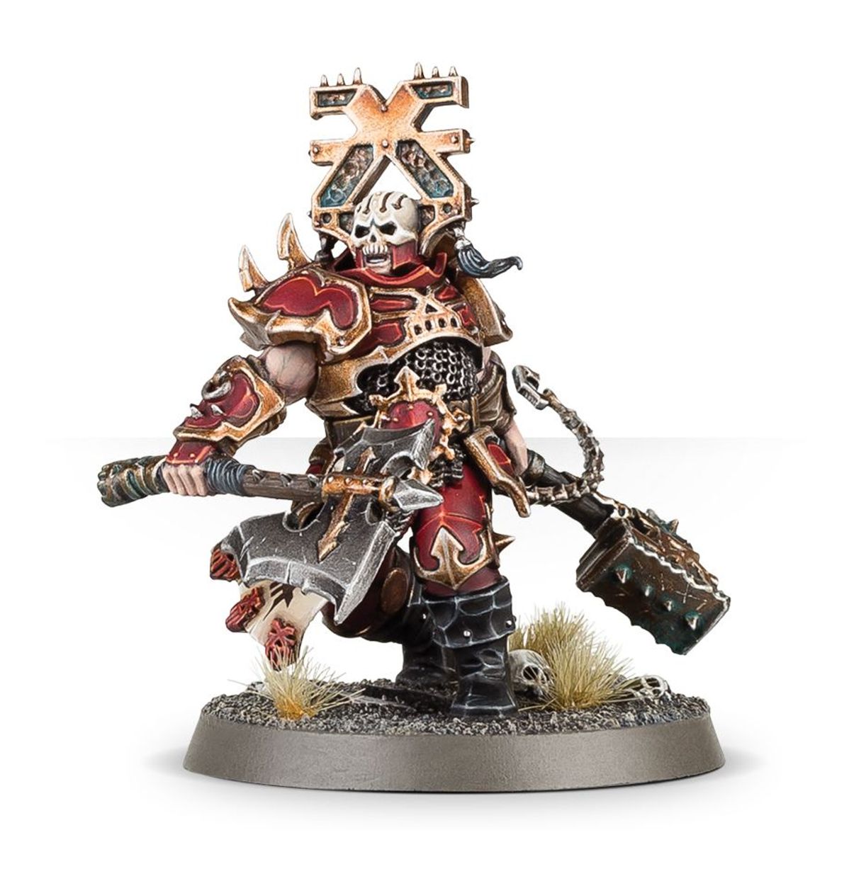Age of Sigmar - ASPIRING DEATHBRINGER WITH GOREAXE AND SKULLHAMMER