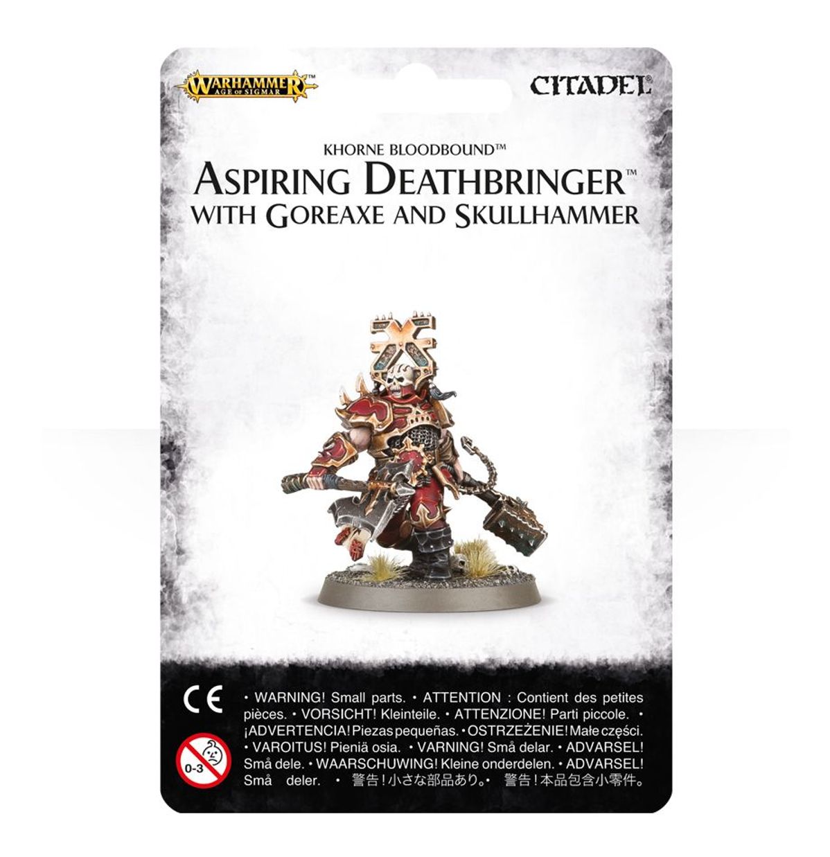 Age of Sigmar - ASPIRING DEATHBRINGER WITH GOREAXE AND SKULLHAMMER