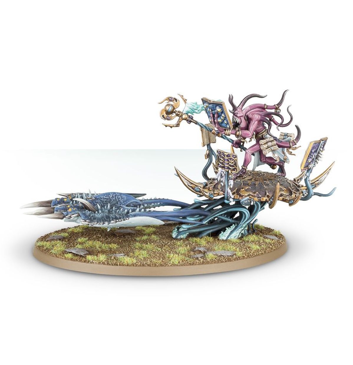 Age of Sigmar - FATESKIMMER, HERALD OF TZEENTCH ON BURNING CHARIOT