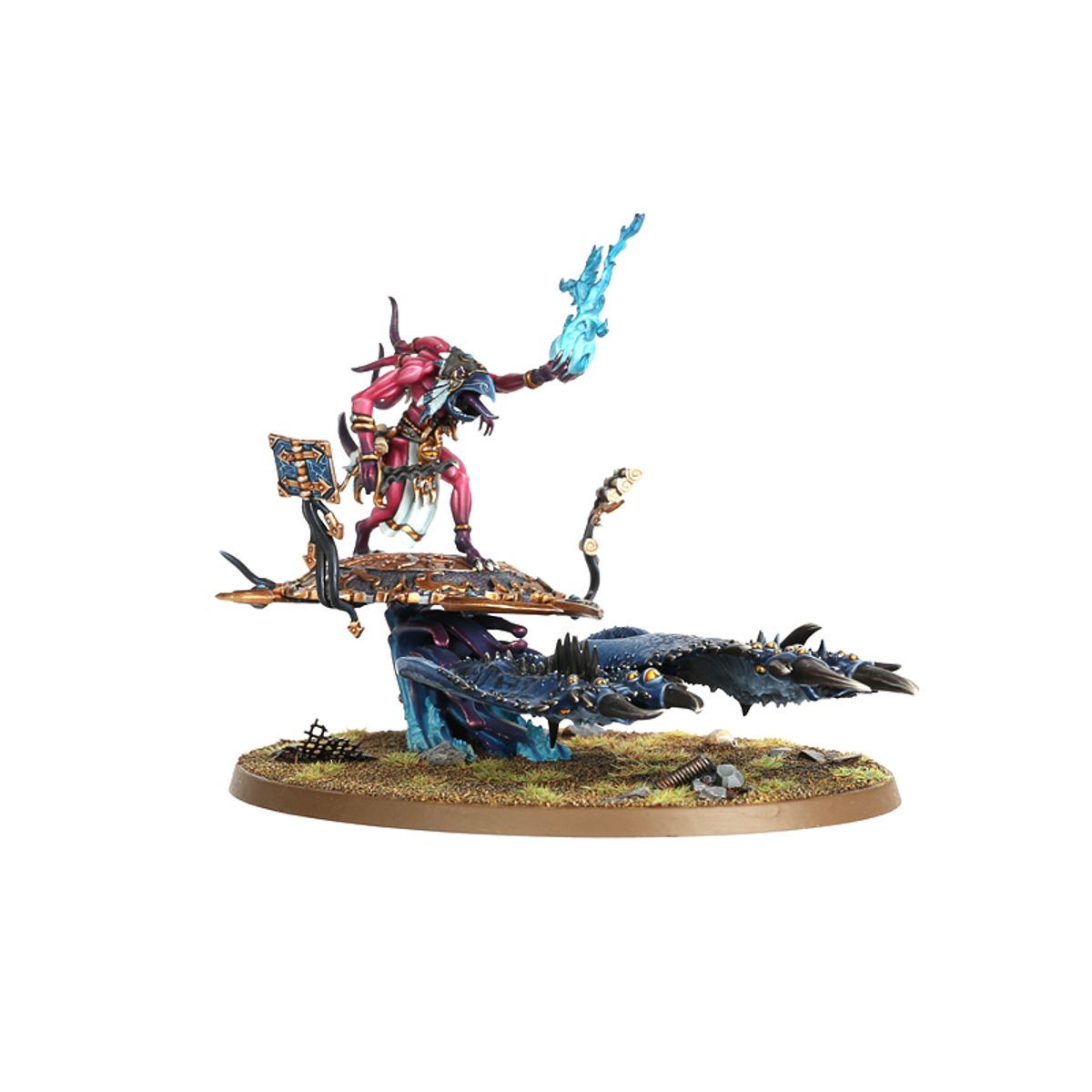 Age of Sigmar - FATESKIMMER, HERALD OF TZEENTCH ON BURNING CHARIOT