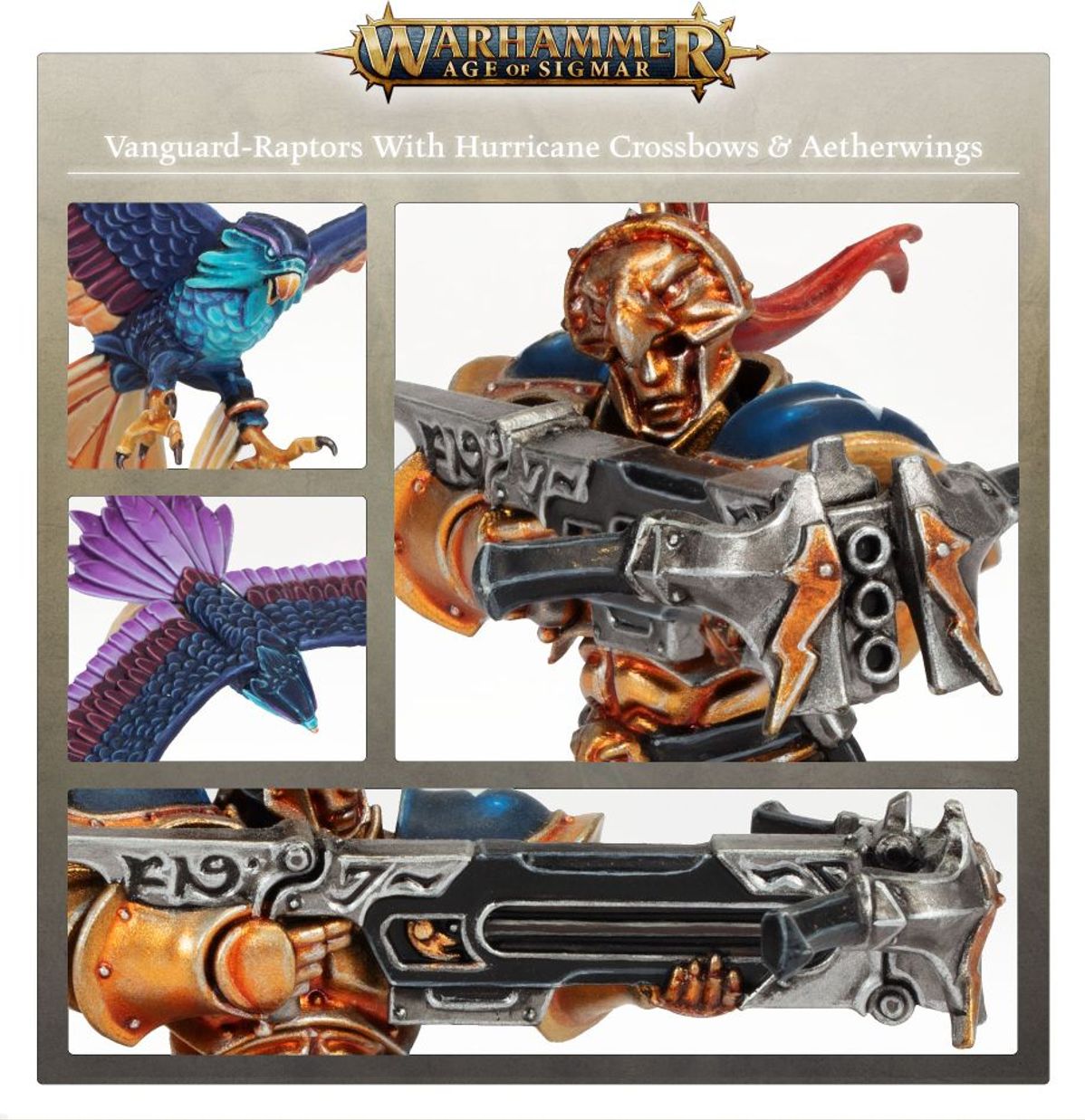 Age of Sigmar - VANGUARD-RAPTORS WITH HURRICANE CROSSBOWS & AETHERWINGS