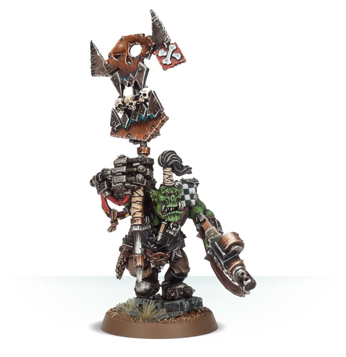 Warhammer 40K - ORK NOB WITH WAAAGH! BANNER