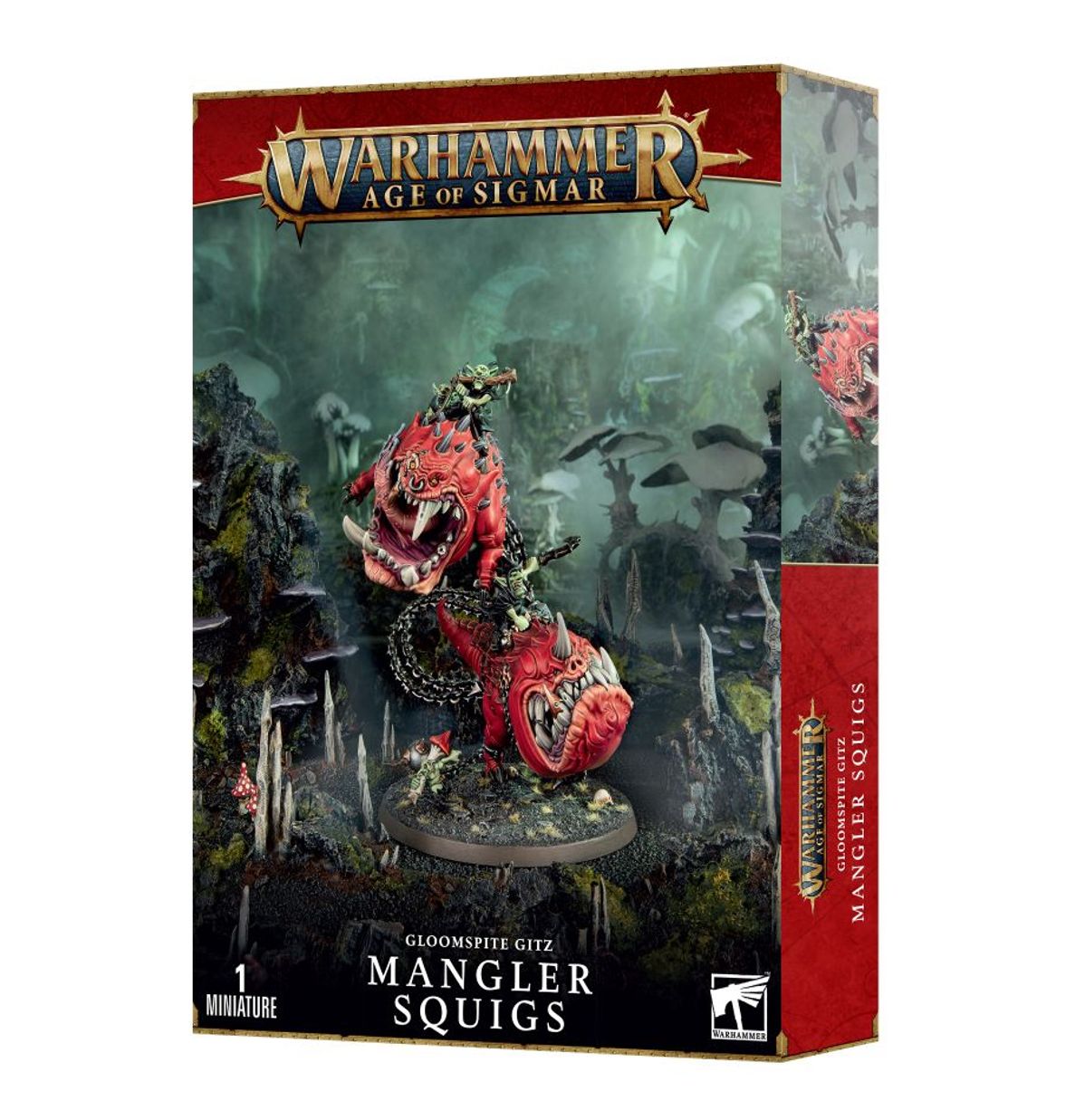 Age of Sigmar - LOONBOSS ON MANGLER SQUIGS