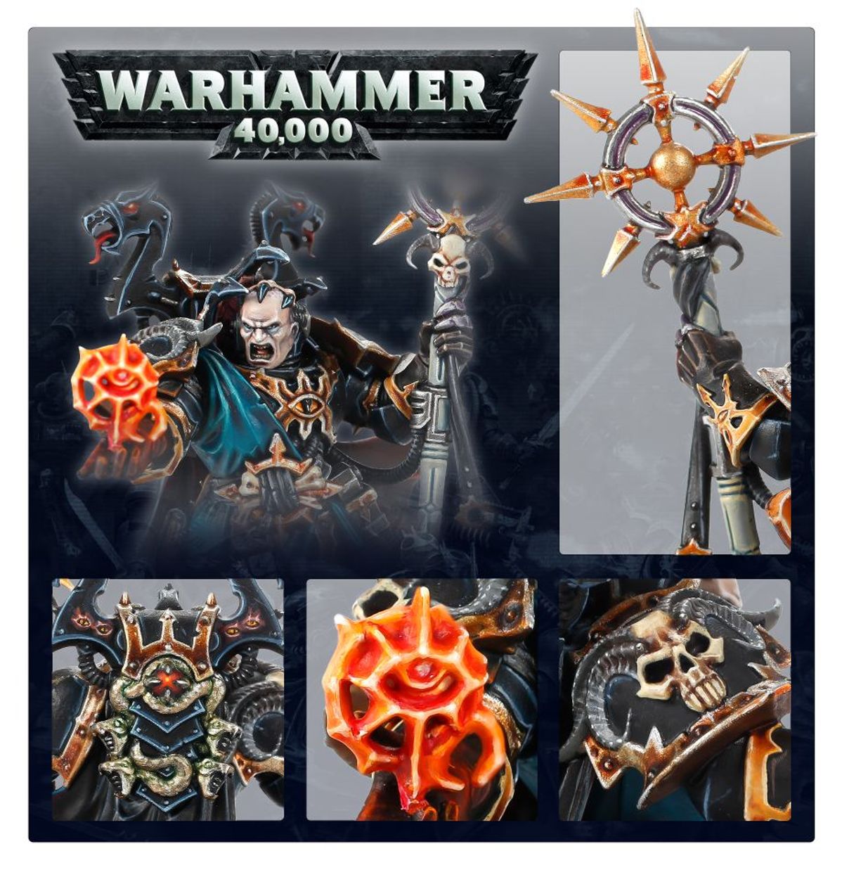 Warhammer 40K - CHAOS SPACE MARINES SORCERER